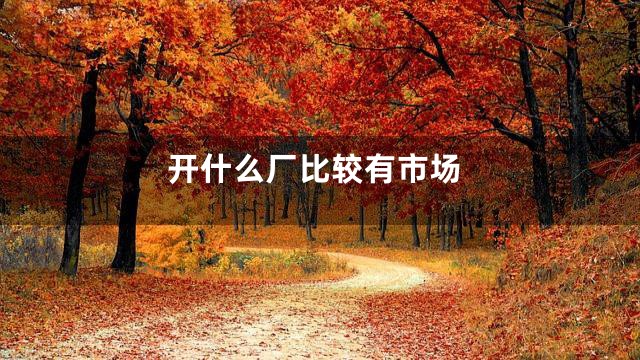 开什么厂比较有市场