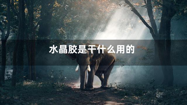 水晶胶是干什么用的