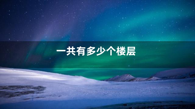 一共有多少个楼层