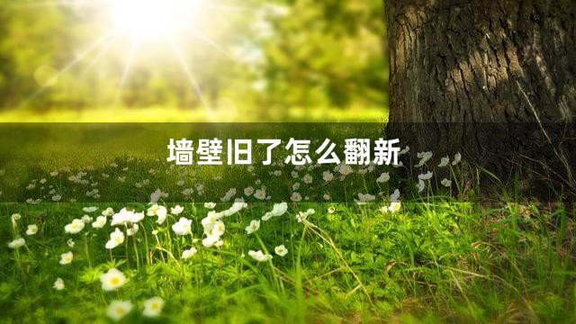 墙壁旧了怎么翻新