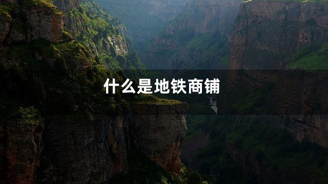 什么是地铁商铺
