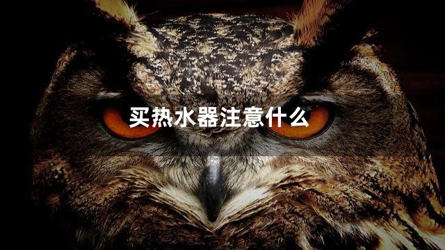 买热水器注意什么