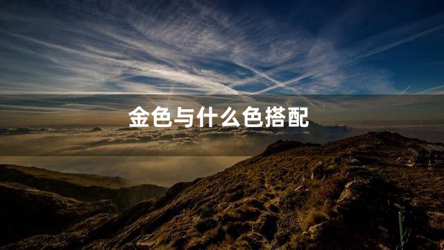 金色与什么色搭配