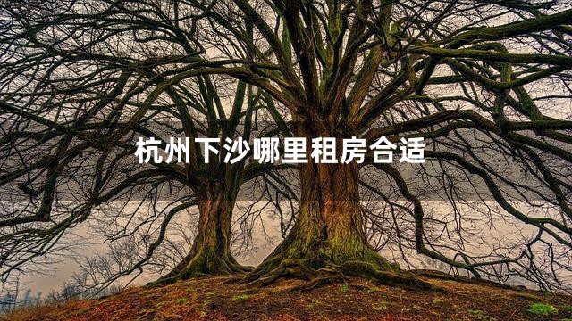 杭州下沙哪里租房合适