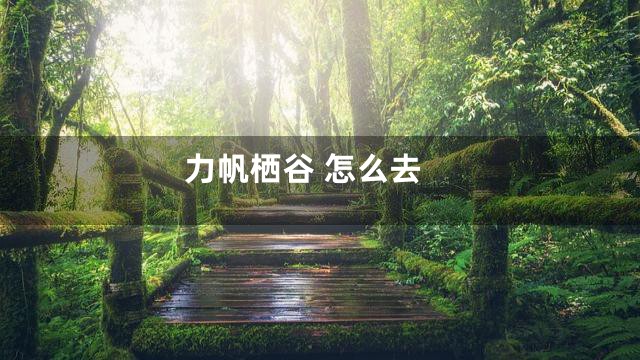 力帆栖谷 怎么去