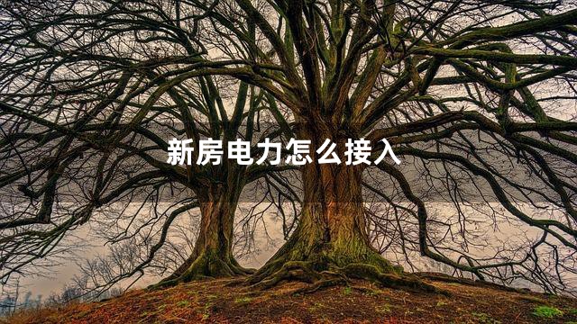 新房电力怎么接入