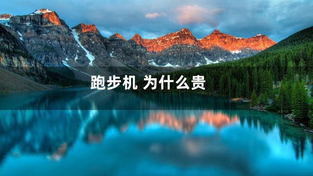 跑步机 为什么贵