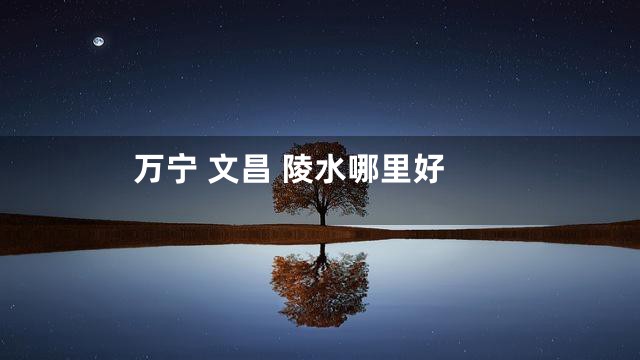 万宁 文昌 陵水哪里好
