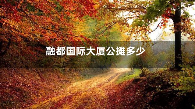 融都国际大厦公摊多少