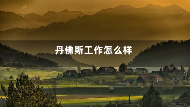 丹佛斯工作怎么样