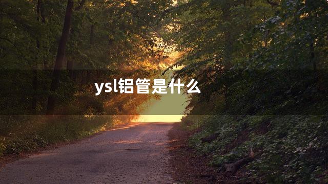 ysl铝管是什么