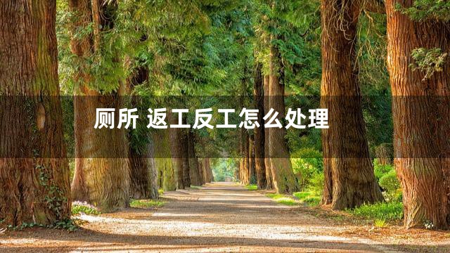 厕所 返工反工怎么处理