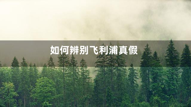 如何辨别飞利浦真假