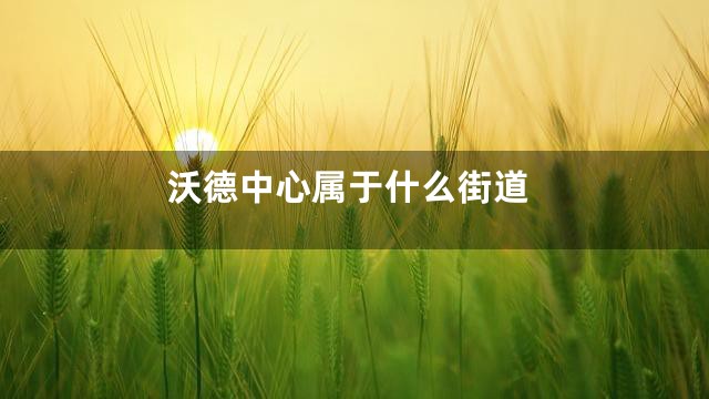 沃德中心属于什么街道