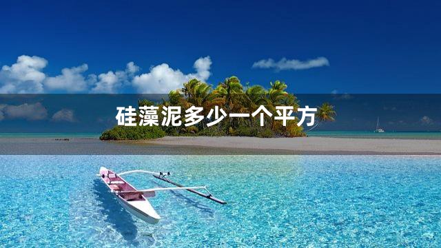 硅藻泥多少一个平方