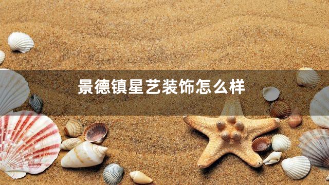 景德镇星艺装饰怎么样