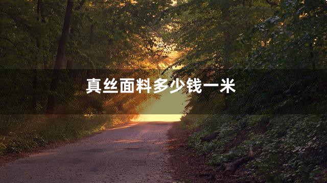 真丝面料多少钱一米