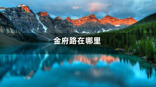 金府路在哪里
