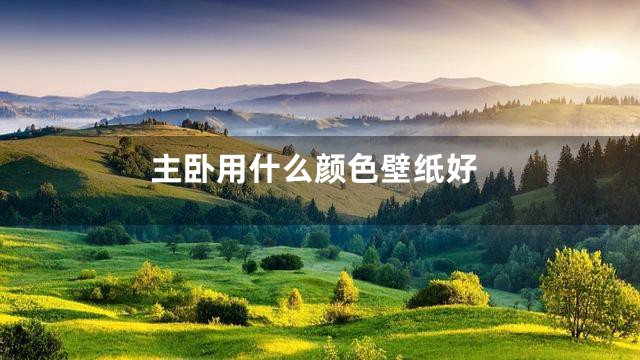 主卧用什么颜色壁纸好