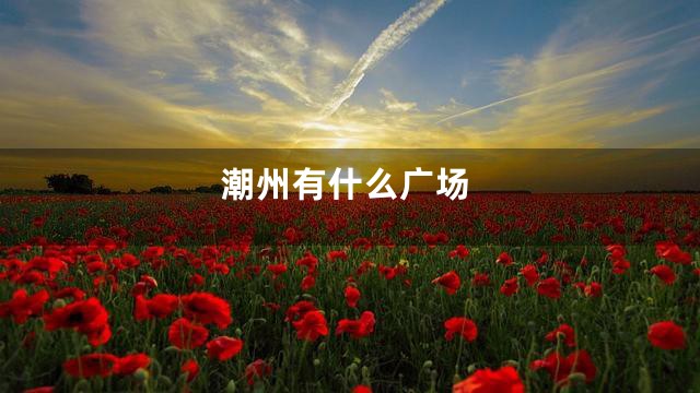 潮州有什么广场