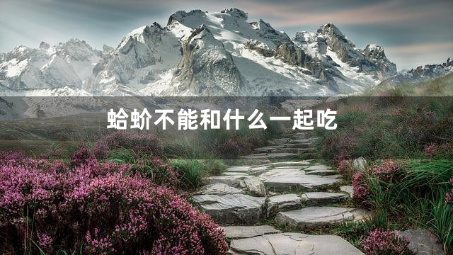 蛤蚧不能和什么一起吃