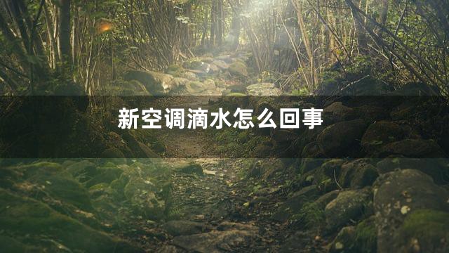 新空调滴水怎么回事