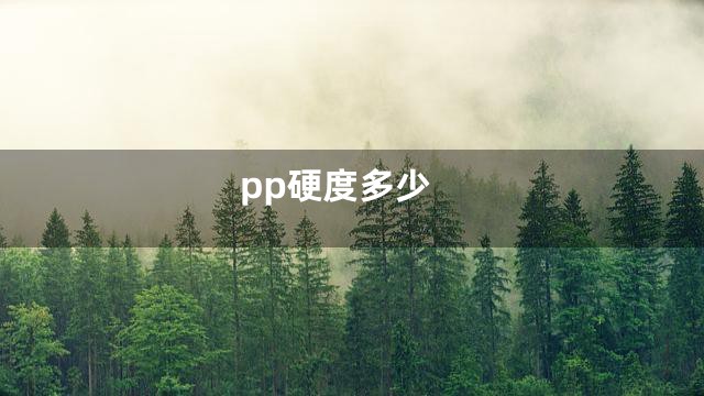 pp硬度多少