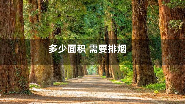 多少面积 需要排烟