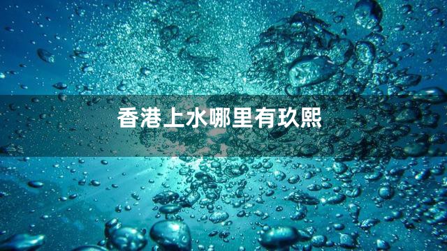 香港上水哪里有玖熙