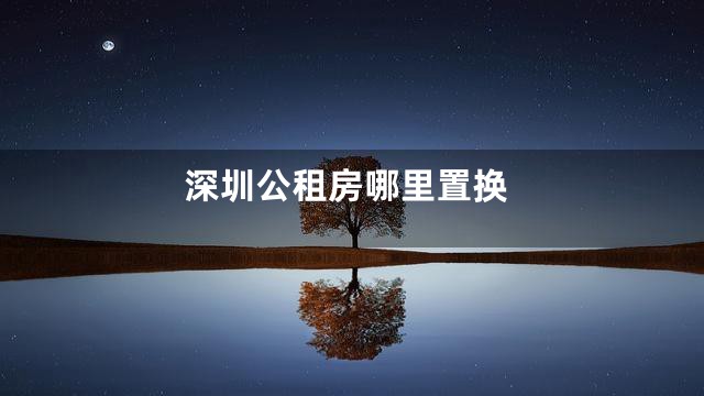 深圳公租房哪里置换