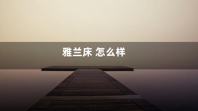 雅兰床 怎么样