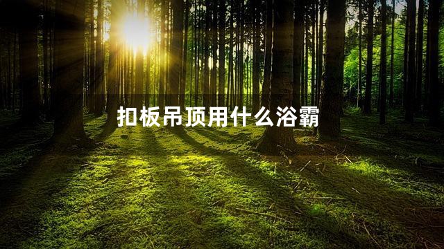 扣板吊顶用什么浴霸