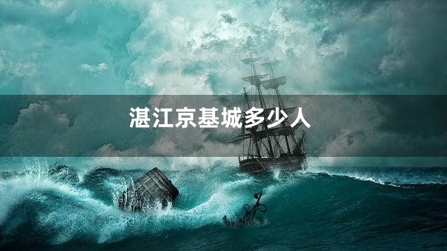 湛江京基城多少人