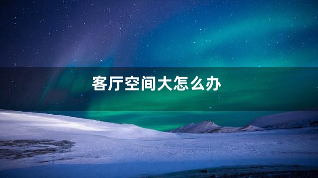 客厅空间大怎么办