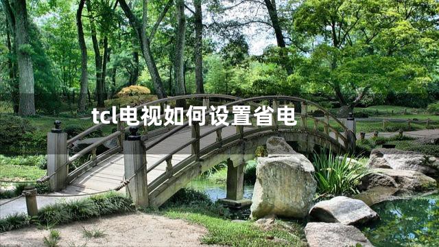 tcl电视如何设置省电