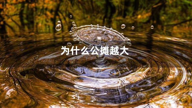 为什么公摊越大