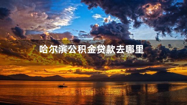 哈尔滨公积金贷款去哪里