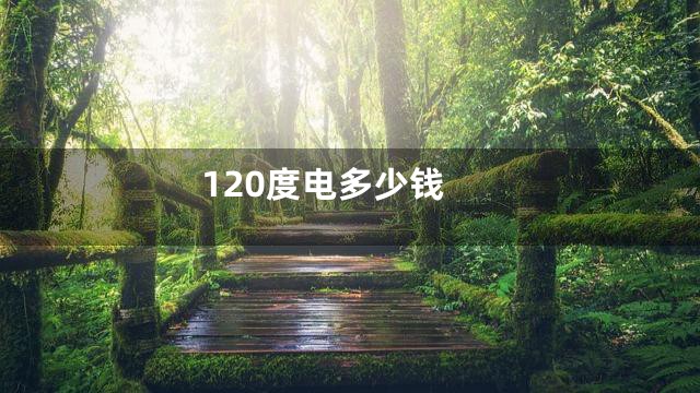 120度电多少钱