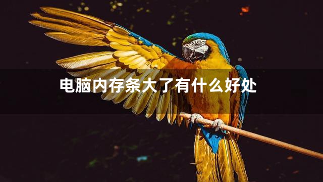 电脑内存条大了有什么好处