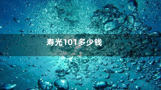 寿光101多少钱