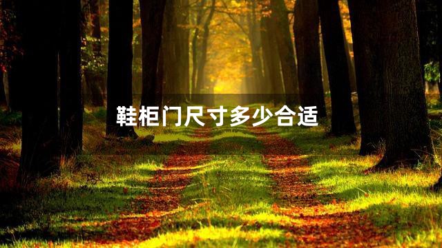 鞋柜门尺寸多少合适