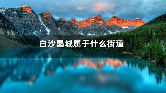 白沙晶城属于什么街道