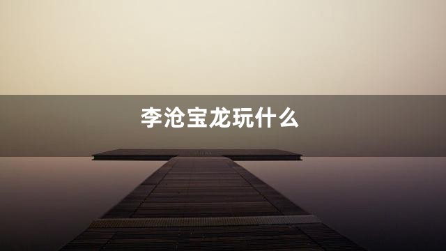 李沧宝龙玩什么