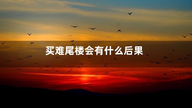买难尾楼会有什么后果