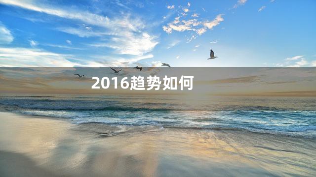 2016趋势如何