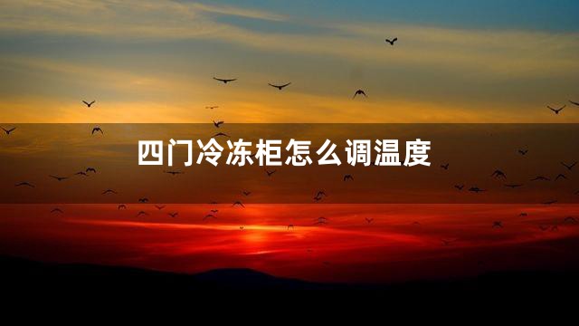 四门冷冻柜怎么调温度