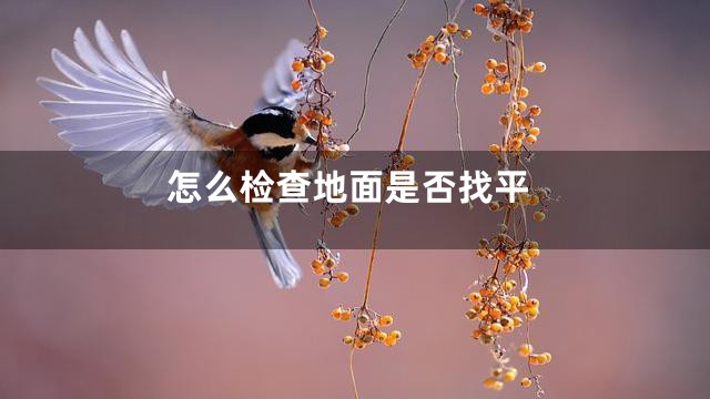 怎么检查地面是否找平