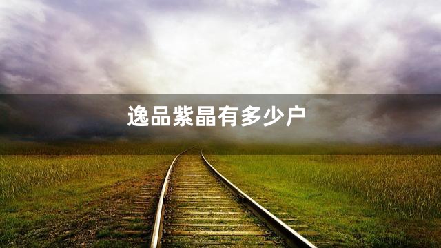 逸品紫晶有多少户