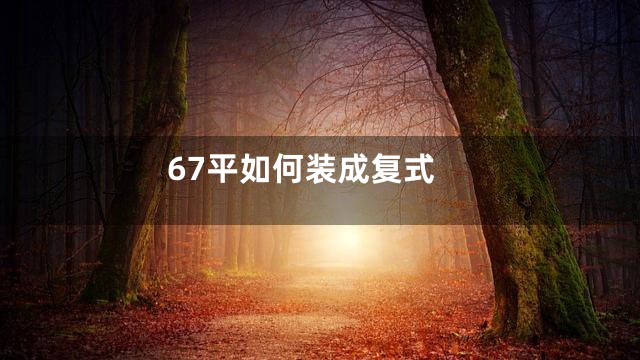 67平如何装成复式