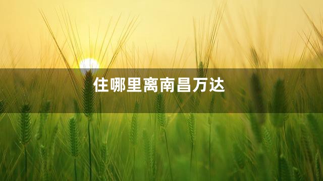 住哪里离南昌万达